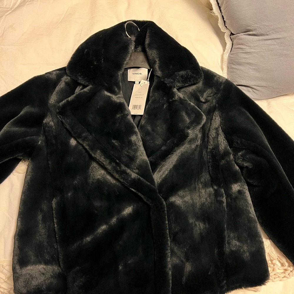 Vince faux fur short jacket